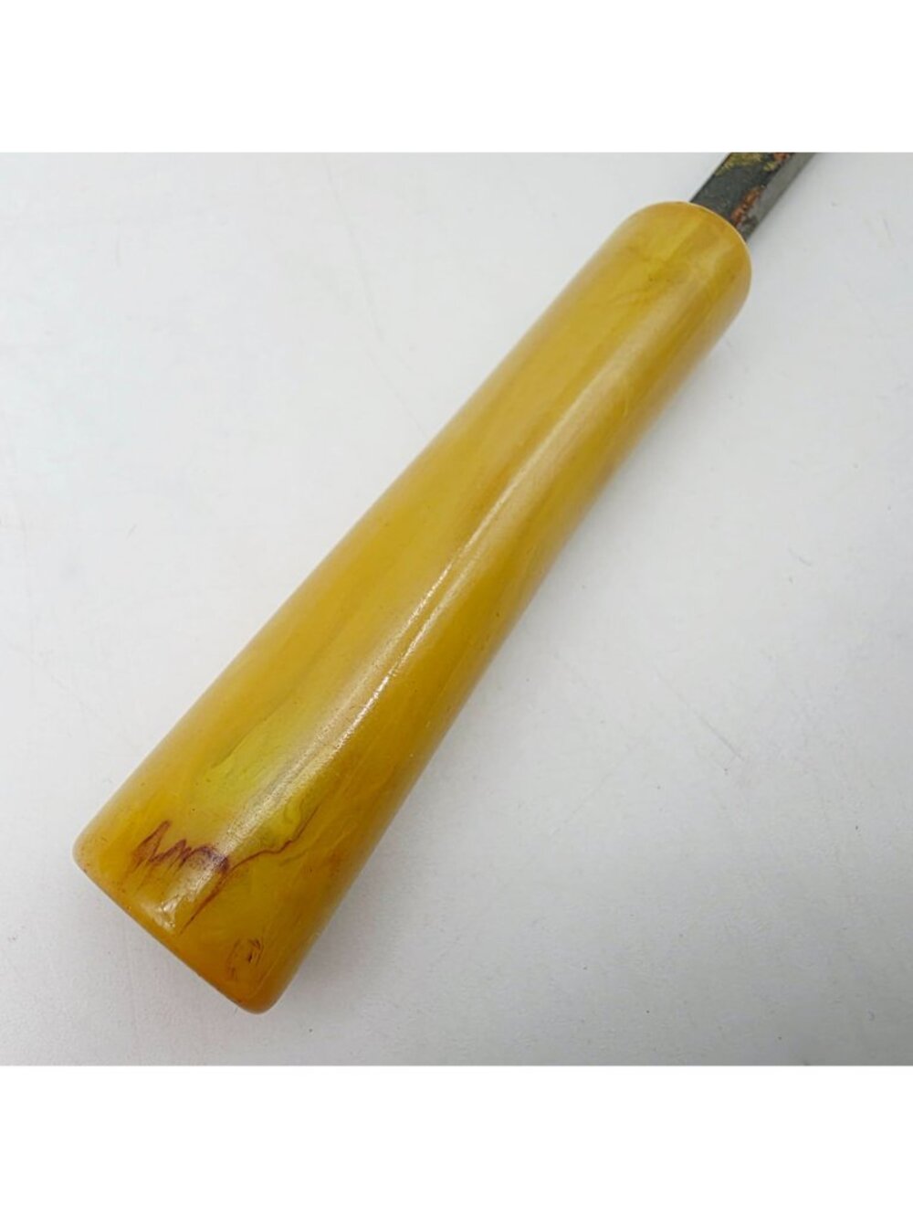 Butterscotch Bakelite Tracing Wheel Sewing Pattern Tool Handle 6" VTG - Picture 2 of 7